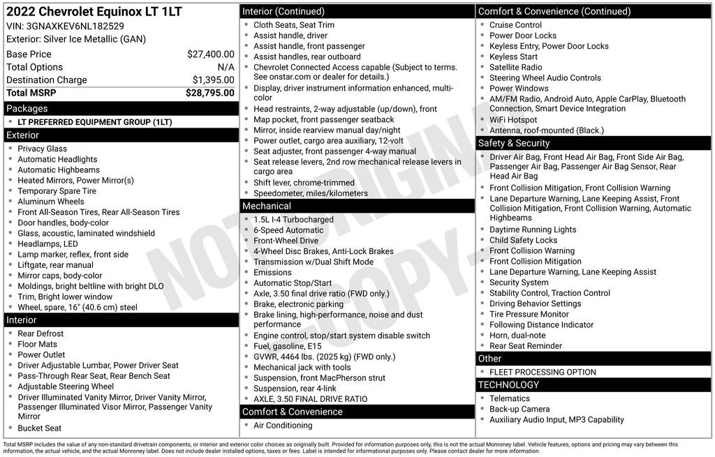 Used 2022 Chevrolet Equinox LT image 3