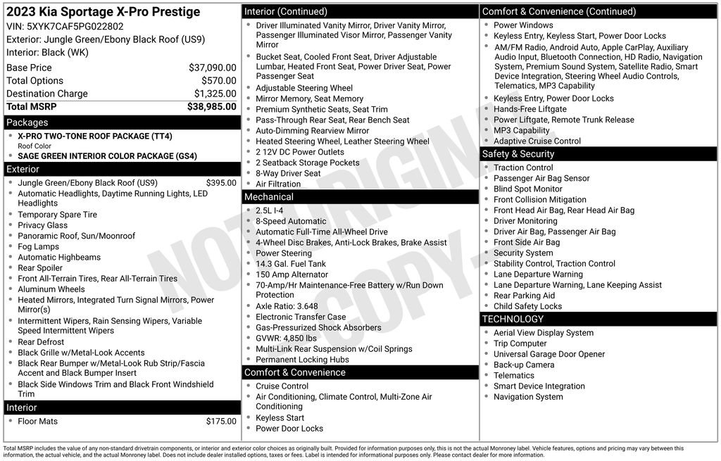 Used 2023 Kia Sportage X-Pro Prestige AWD/4WD image 2