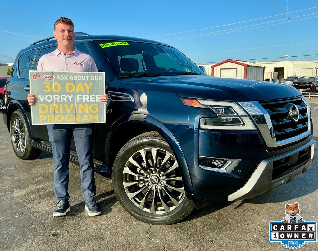 Used 2021 Nissan Armada Platinum w/ Captain's Chairs Package image 1