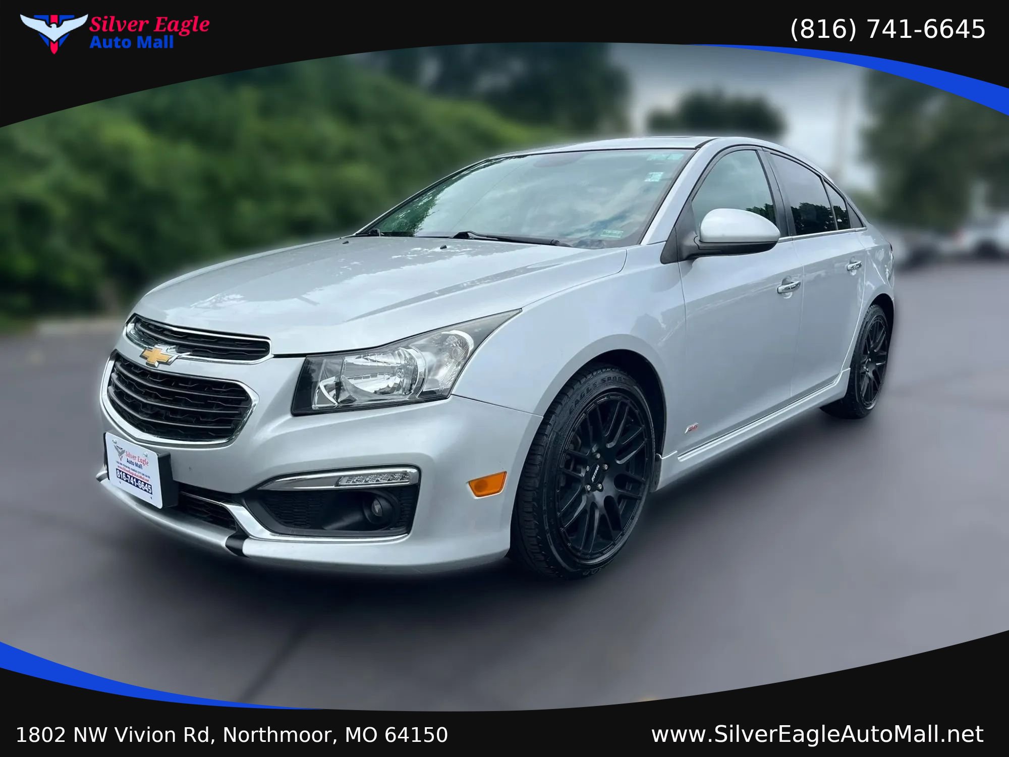 Used 2015 Chevrolet Cruze LTZ w/ Sun, Sound and Sport Package FWD image 1