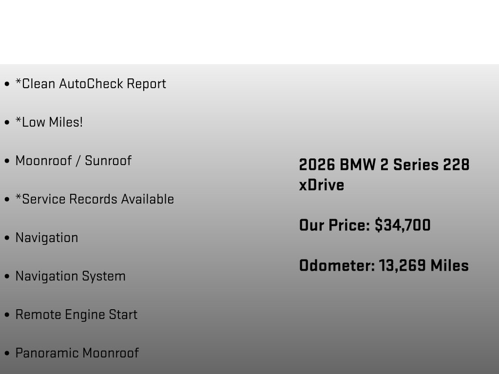 Used 2026 BMW 228i xDrive w/ Premium Package AWD/4WD image 18