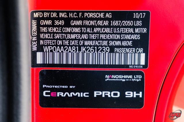 Used 2018 Porsche 718 Cayman RWD image 76