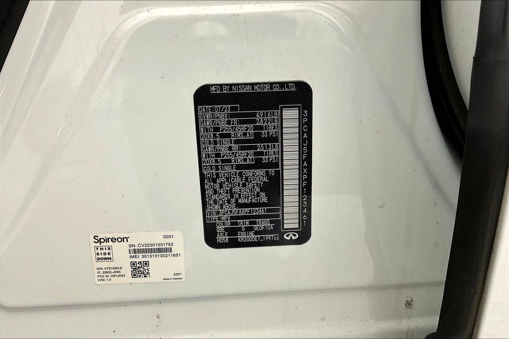 Certified 2023 INFINITI QX50 Sport w/ Cargo Package image 45