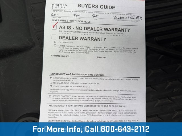 Used 2024 RAM 3500 Tradesman w/ Chrome Appearance Group AWD/4WD image 48