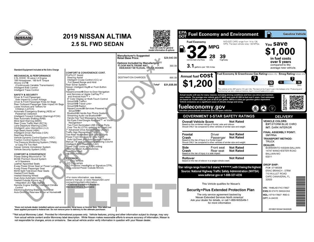 Used 2019 Nissan Altima 2.5 SL FWD image 31