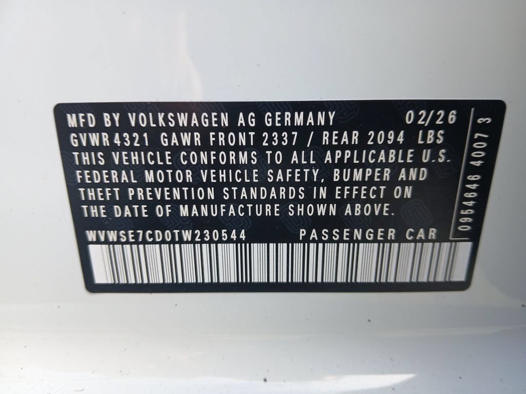 New 2026 Volkswagen GTI SE FWD image 30