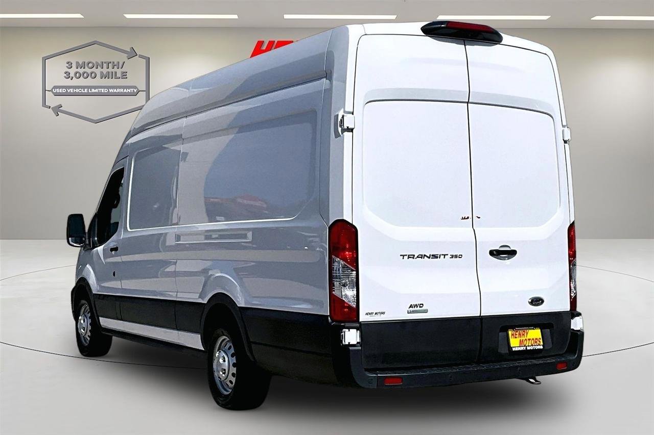 Used 2022 Ford Transit 350 148 High Roof Extended AWD w/ Load Area Protection Package image 4