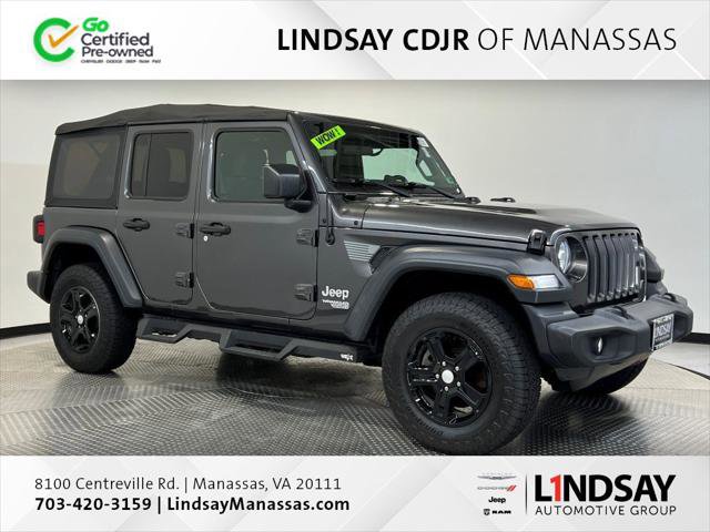 Certified 2018 Jeep Wrangler Unlimited Sport S