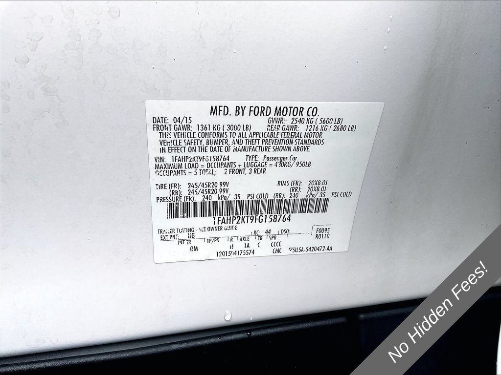 Used 2015 Ford Taurus SHO w/ Equipment Group 401A AWD/4WD image 30