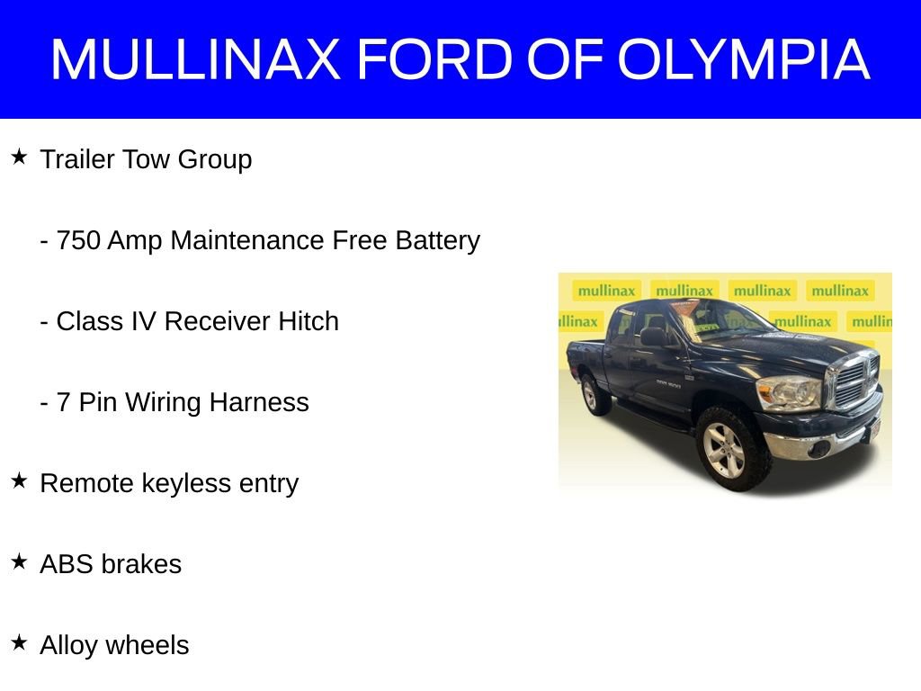 Used 2007 Dodge Ram 1500 Truck SLT w/ Quad Cab Big Horn Value Group image 17