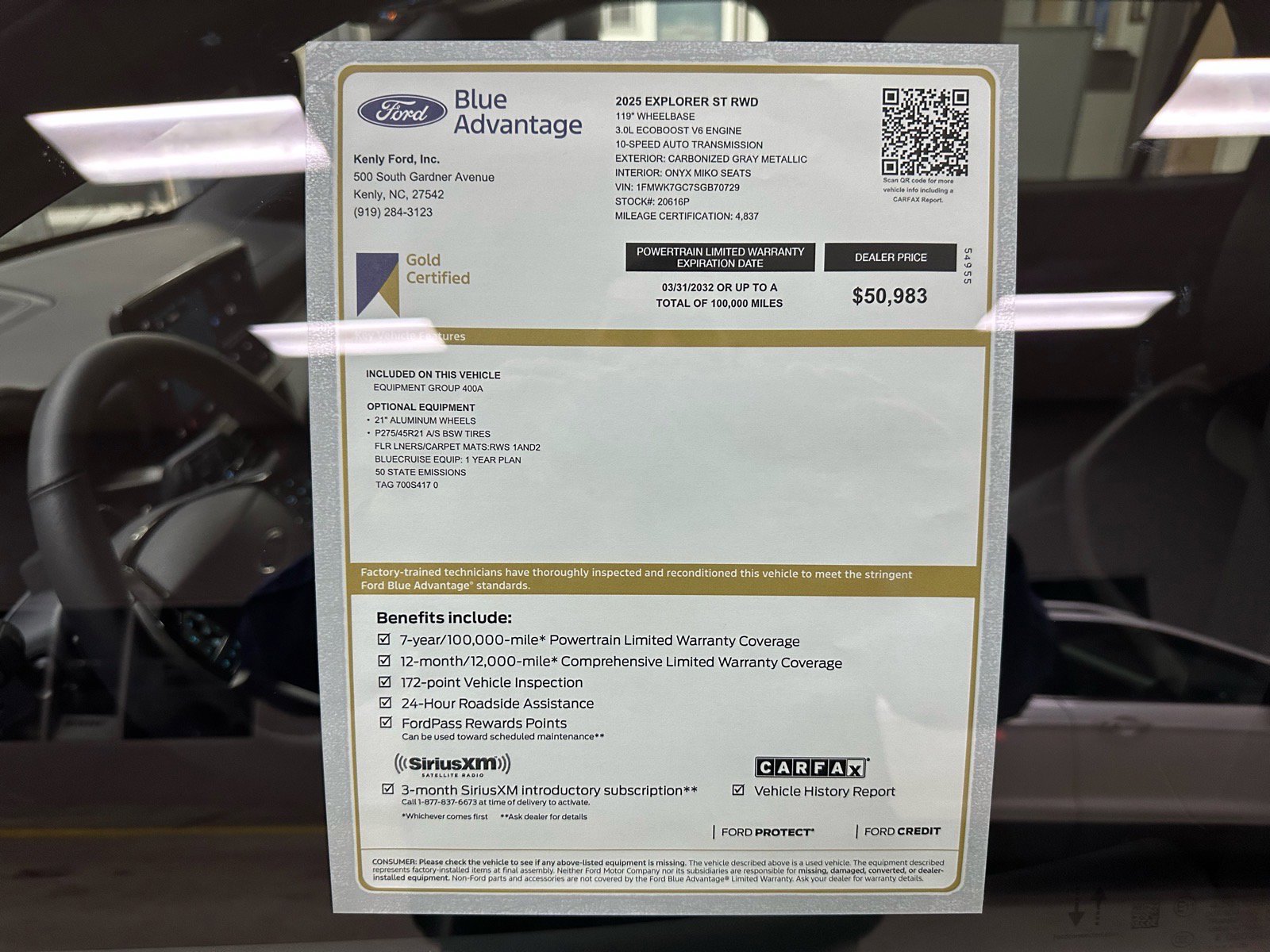 Certified 2025 Ford Explorer ST image 4