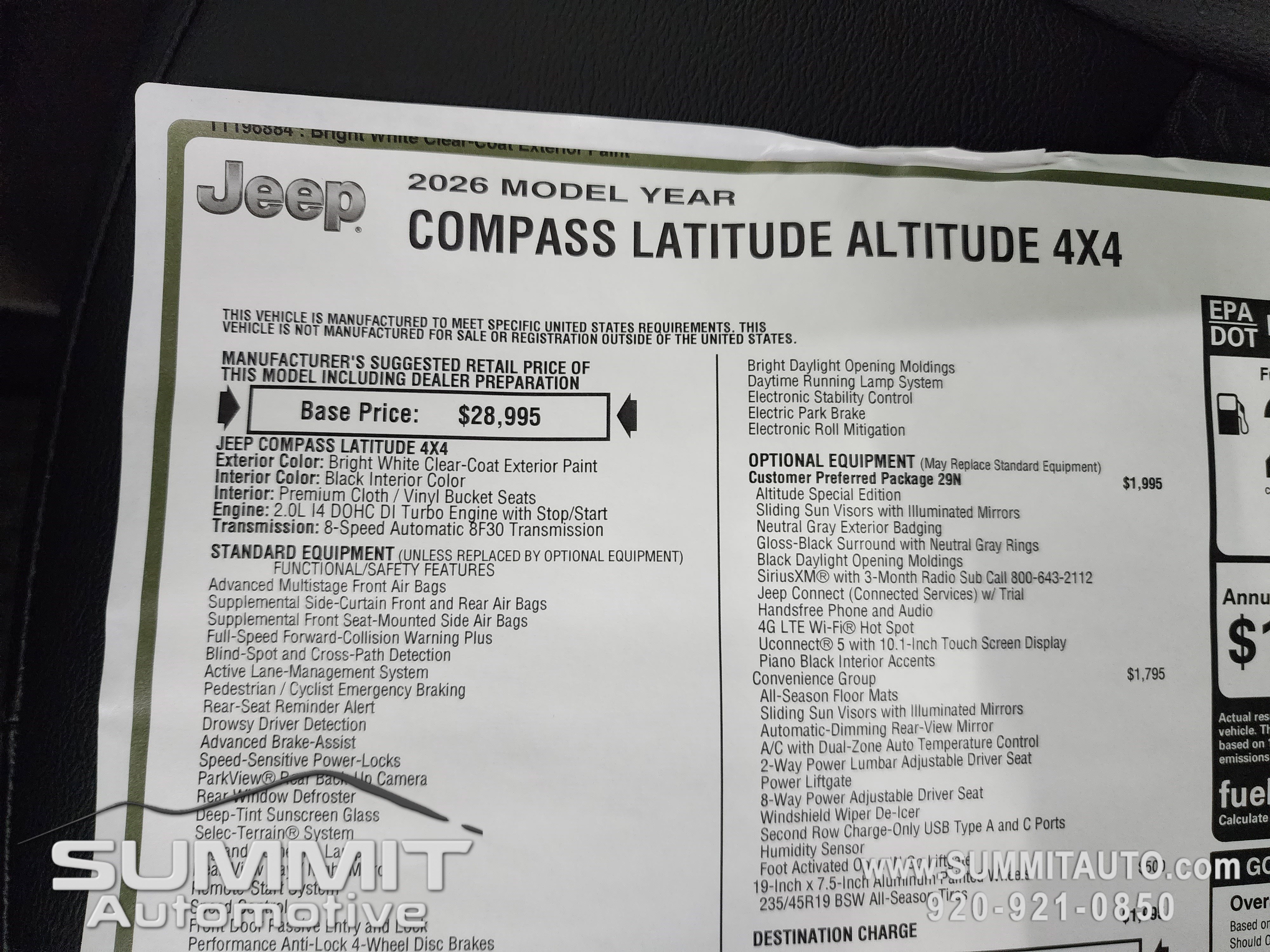 New 2026 Jeep Compass Latitude image 11