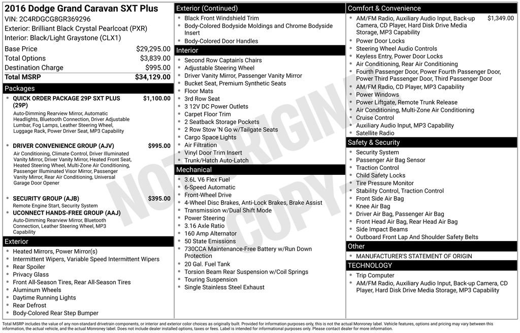 Used 2016 Dodge Grand Caravan SXT FWD image 31