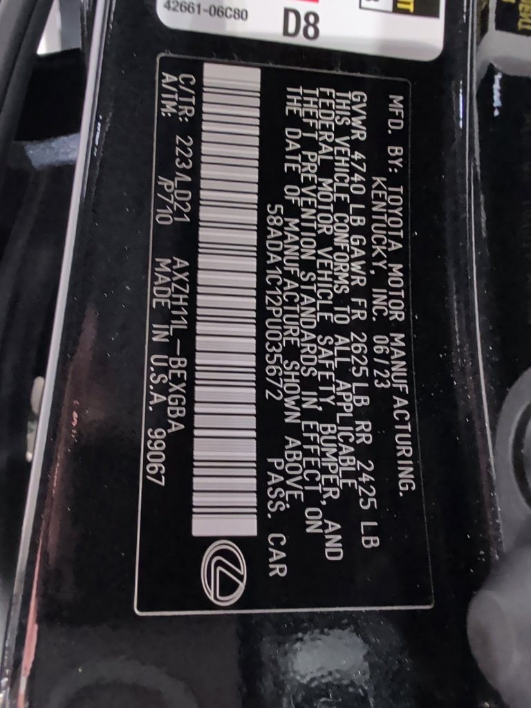 Used 2023 Lexus ES 300h w/ Premium Package FWD image 3