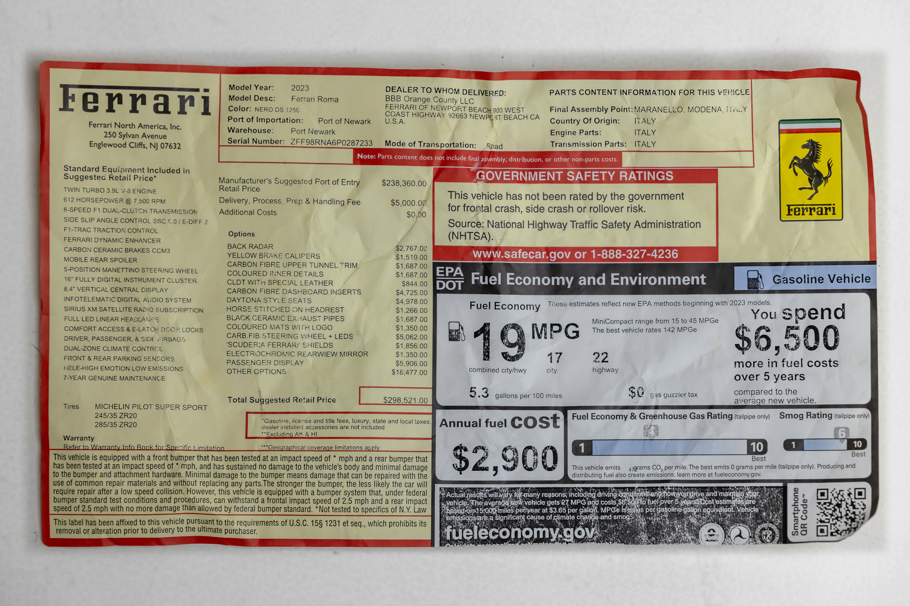 Certified 2023 Ferrari Roma image 53