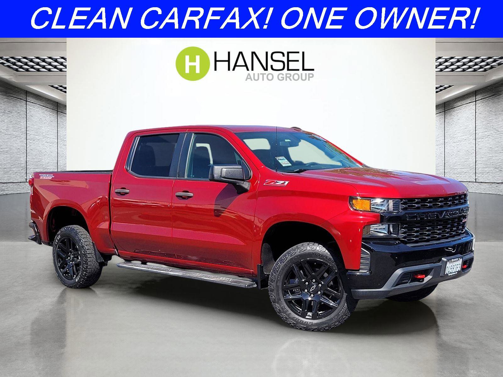 Used 2021 Chevrolet Silverado 1500 Custom Trail Boss w/ LPO, Dark Essentials Package AWD/4WD image 1