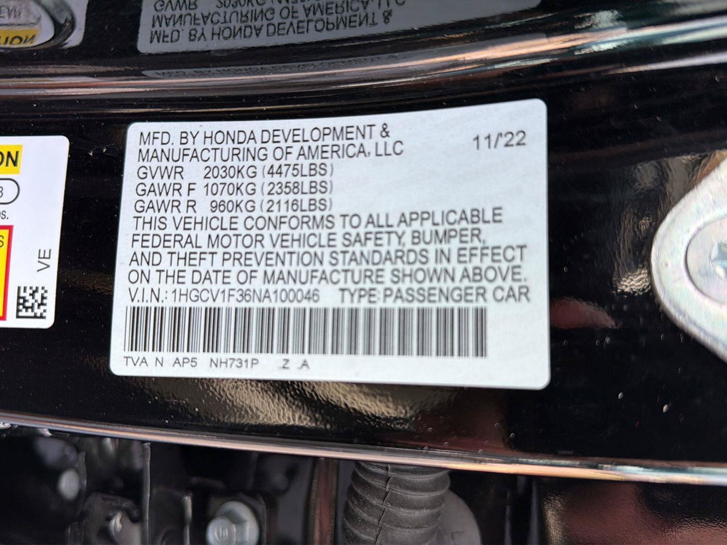Used 2022 Honda Accord Sport image 39