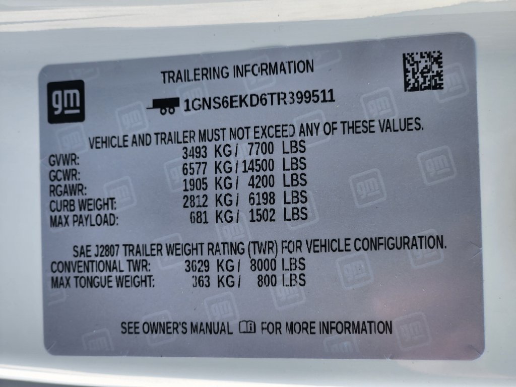 New 2026 Chevrolet Suburban RST w/ RST Capability Package AWD/4WD image 8