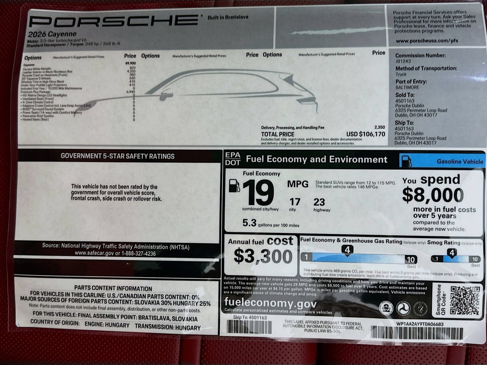 New 2026 Porsche Cayenne AWD/4WD image 47