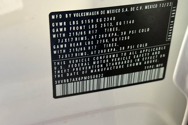 Certified 2023 Volkswagen Tiguan S FWD image 38