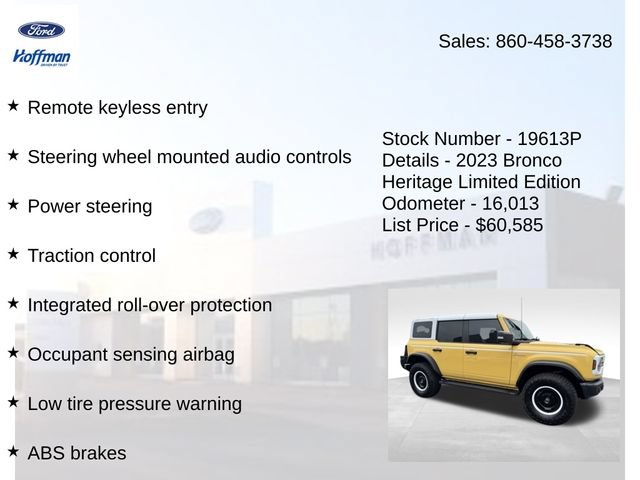 Used 2023 Ford Bronco Heritage Edition AWD/4WD image 15