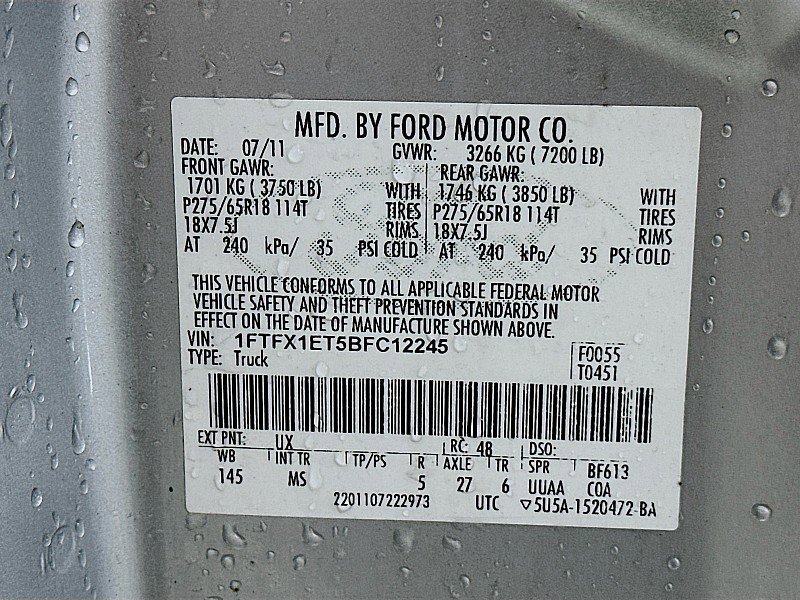 Used 2011 Ford F150 XLT w/ XLT Chrome Pkg image 31