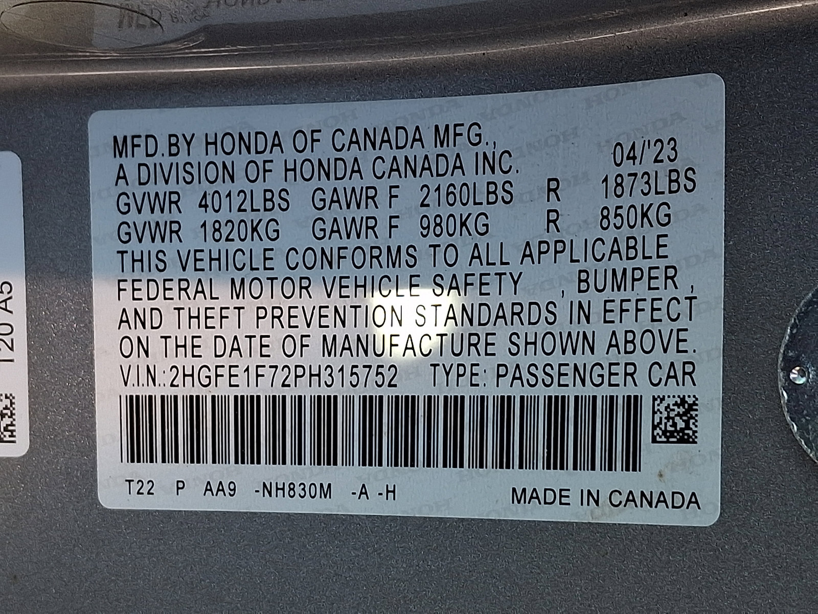Used 2023 Honda Civic EX image 27