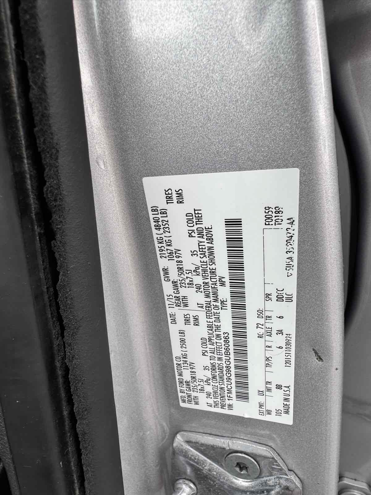 Used 2016 Ford Escape SE w/ SE Leather Comfort Package AWD/4WD image 22
