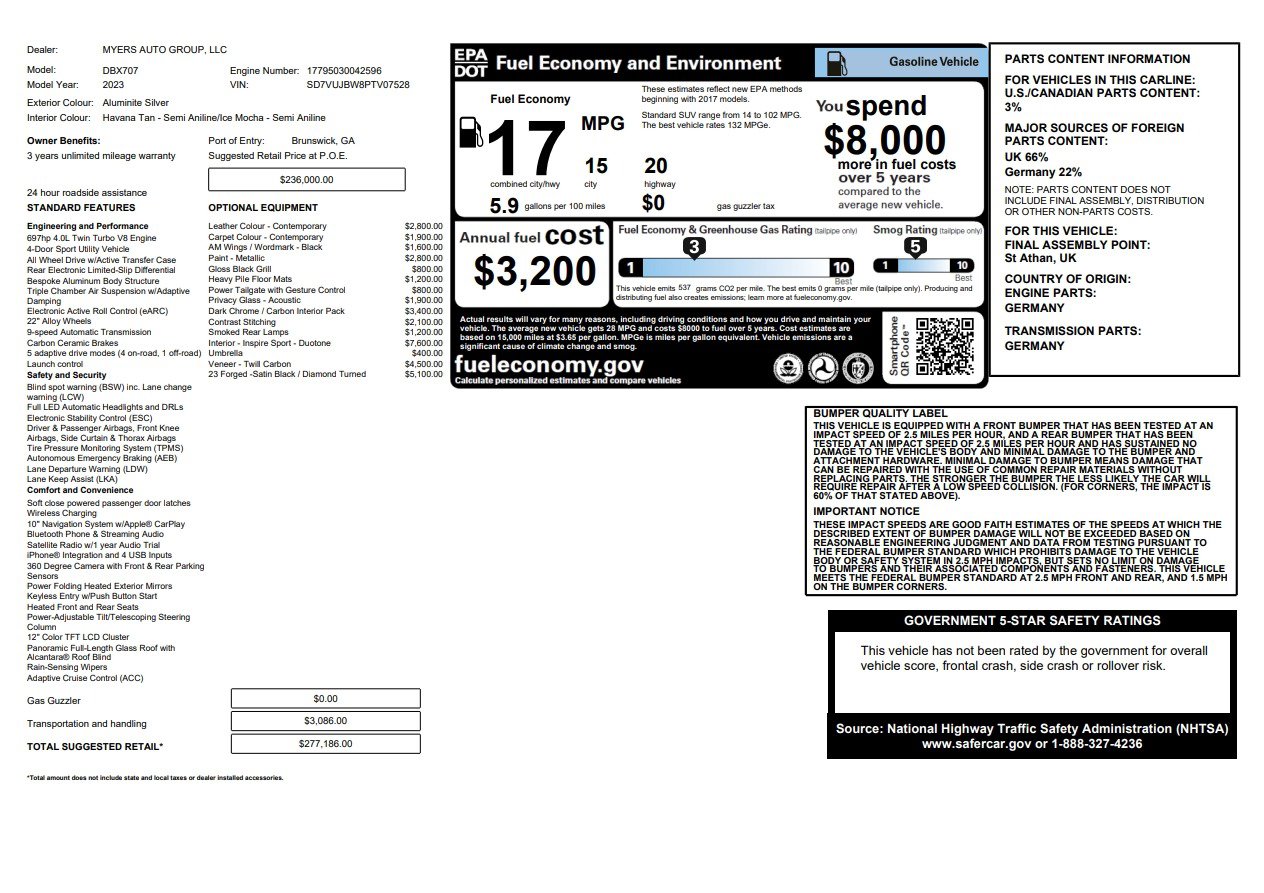 Used 2023 Aston Martin DBX 707 image 29