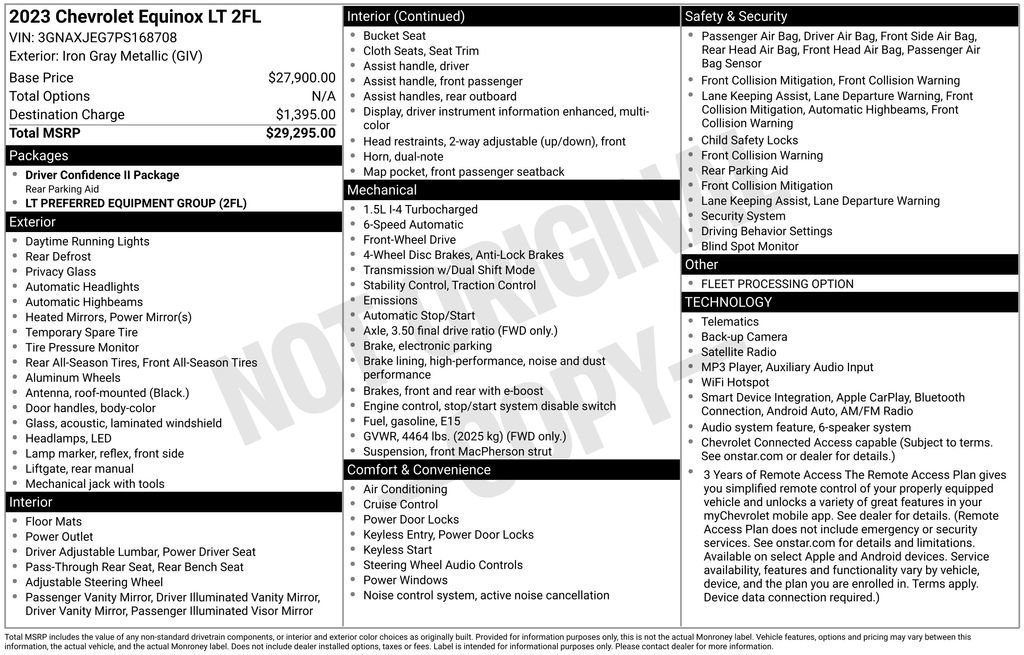 Used 2023 Chevrolet Equinox LT FWD image 29