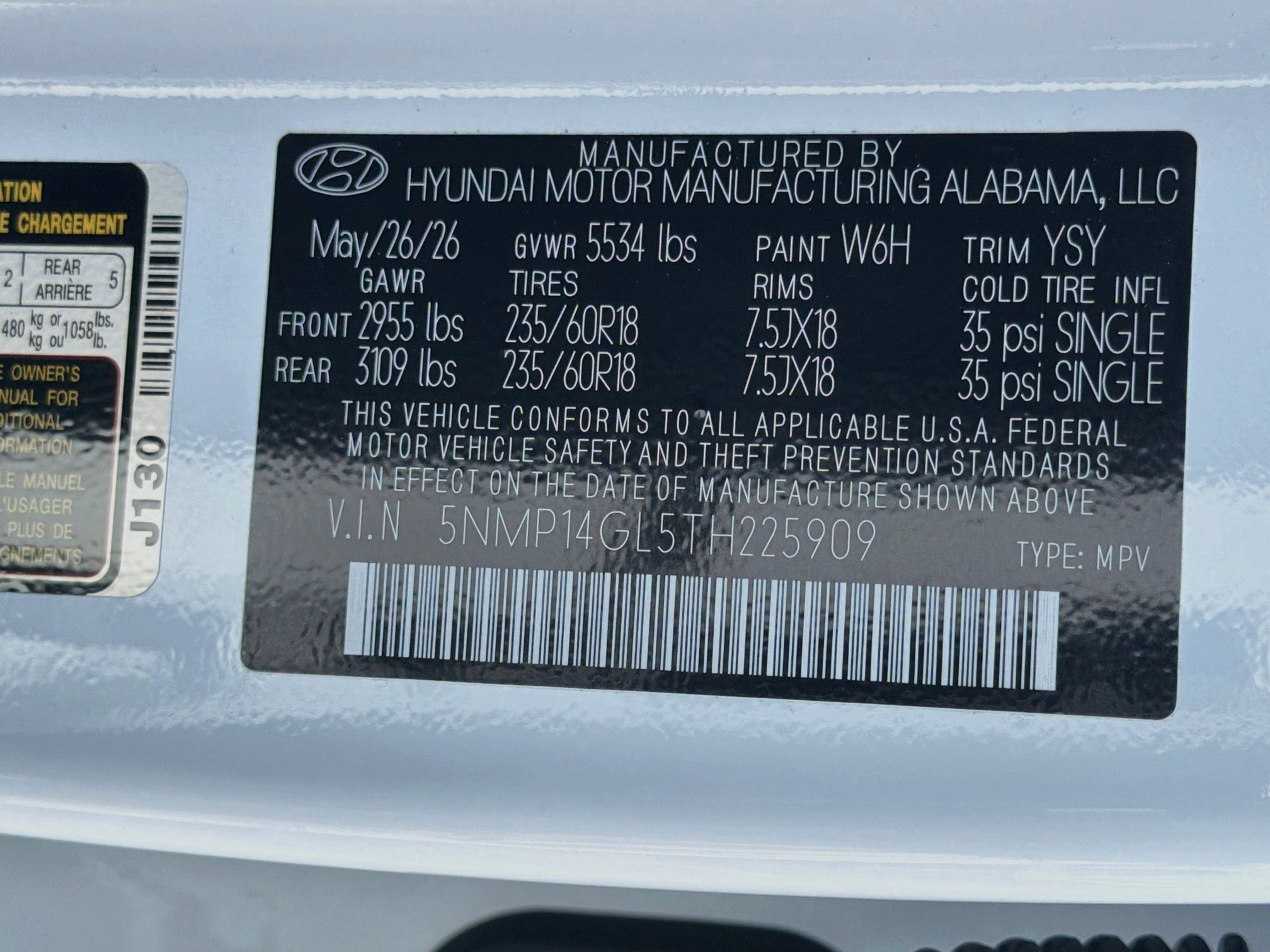New 2026 Hyundai Santa Fe SE FWD image 26
