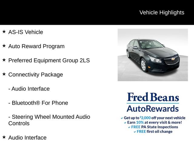 Used 2012 Chevrolet Cruze LS w/ Connectivity Package FWD image 5