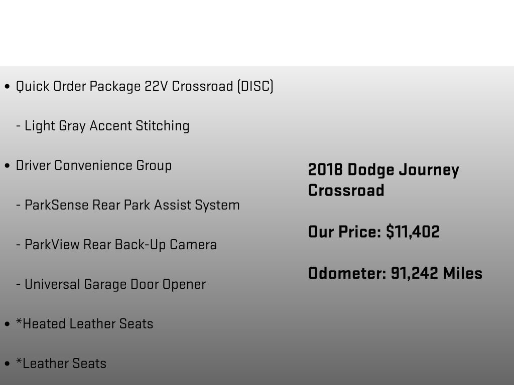 Used 2018 Dodge Journey Crossroad w/ Driver Convenience Group FWD image 6