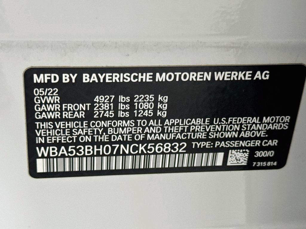 Used 2022 BMW 530i w/ M Sport Package RWD image 34