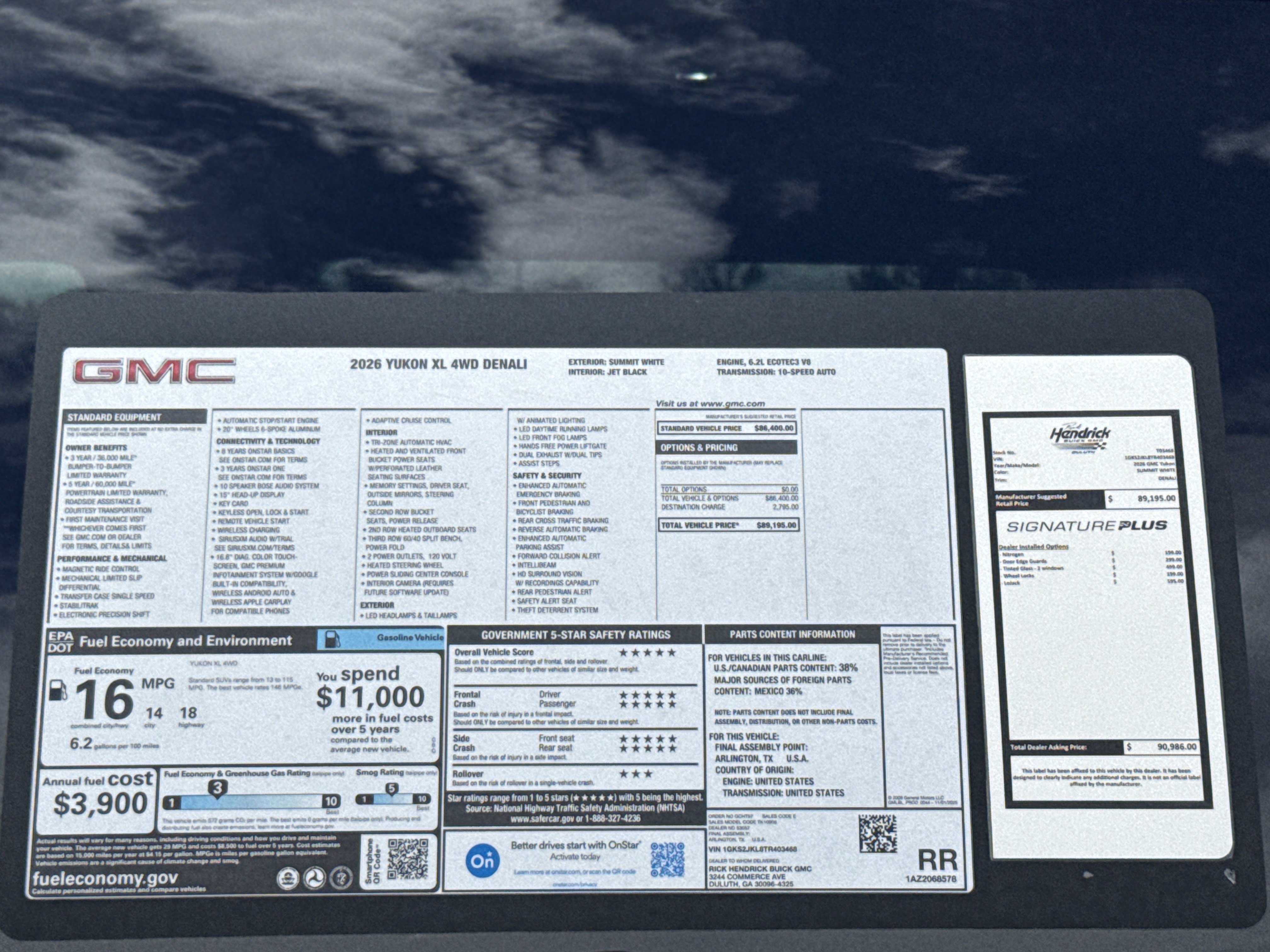 New 2026 GMC Yukon XL Denali AWD/4WD image 39