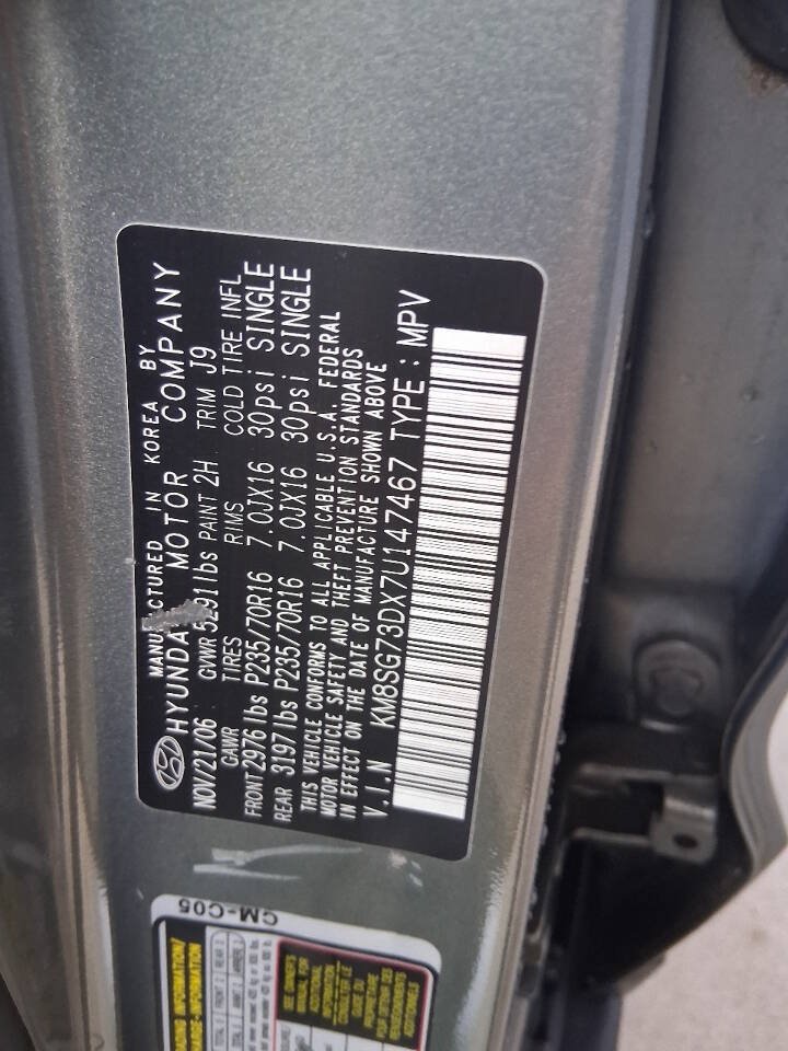 Used 2007 Hyundai Santa Fe GLS AWD/4WD image 27