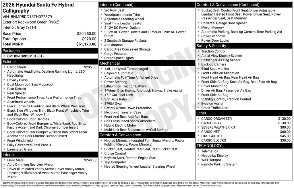 New 2026 Hyundai Santa Fe Calligraphy image 40