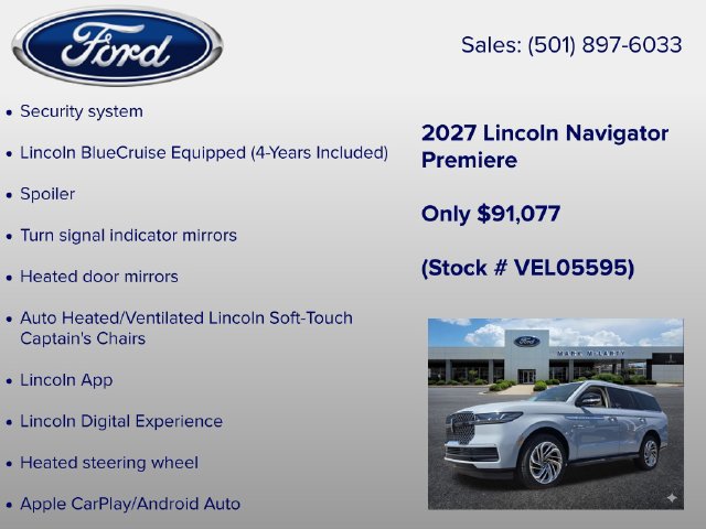 New 2027 Lincoln Navigator Premiere AWD/4WD image 18