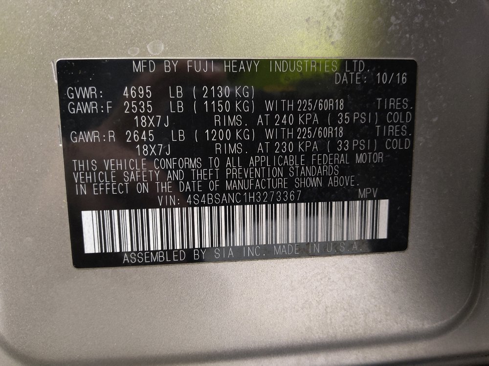 Used 2017 Subaru Outback 2.5i Limited image 33