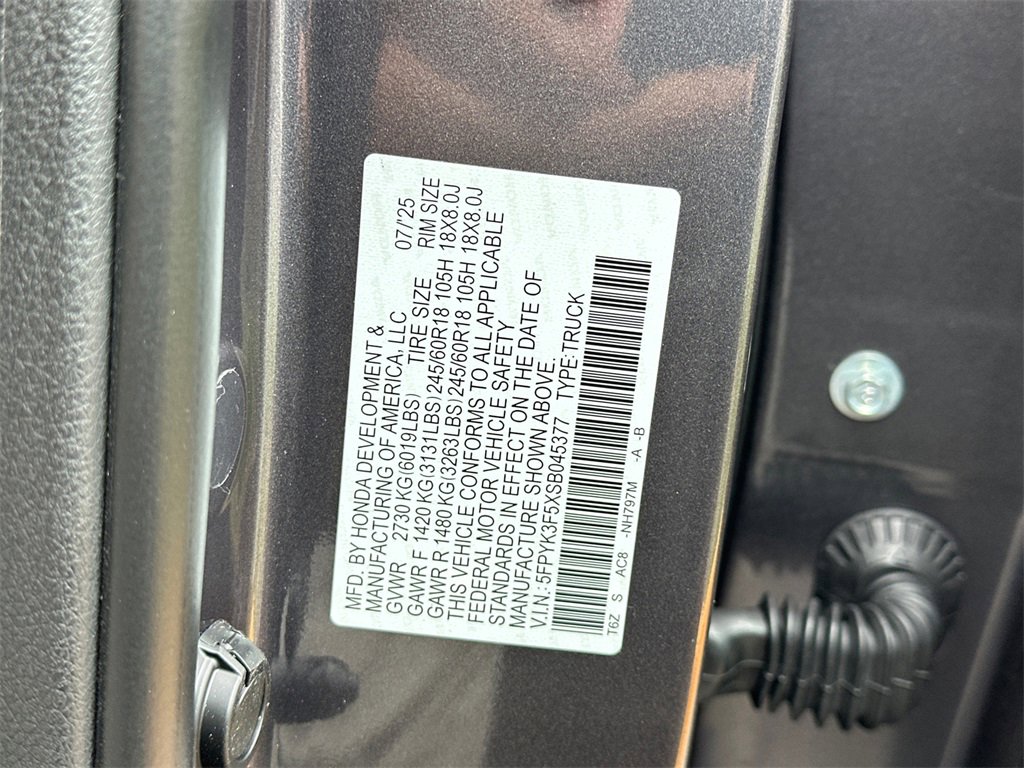 New 2025 Honda Ridgeline RTL image 34