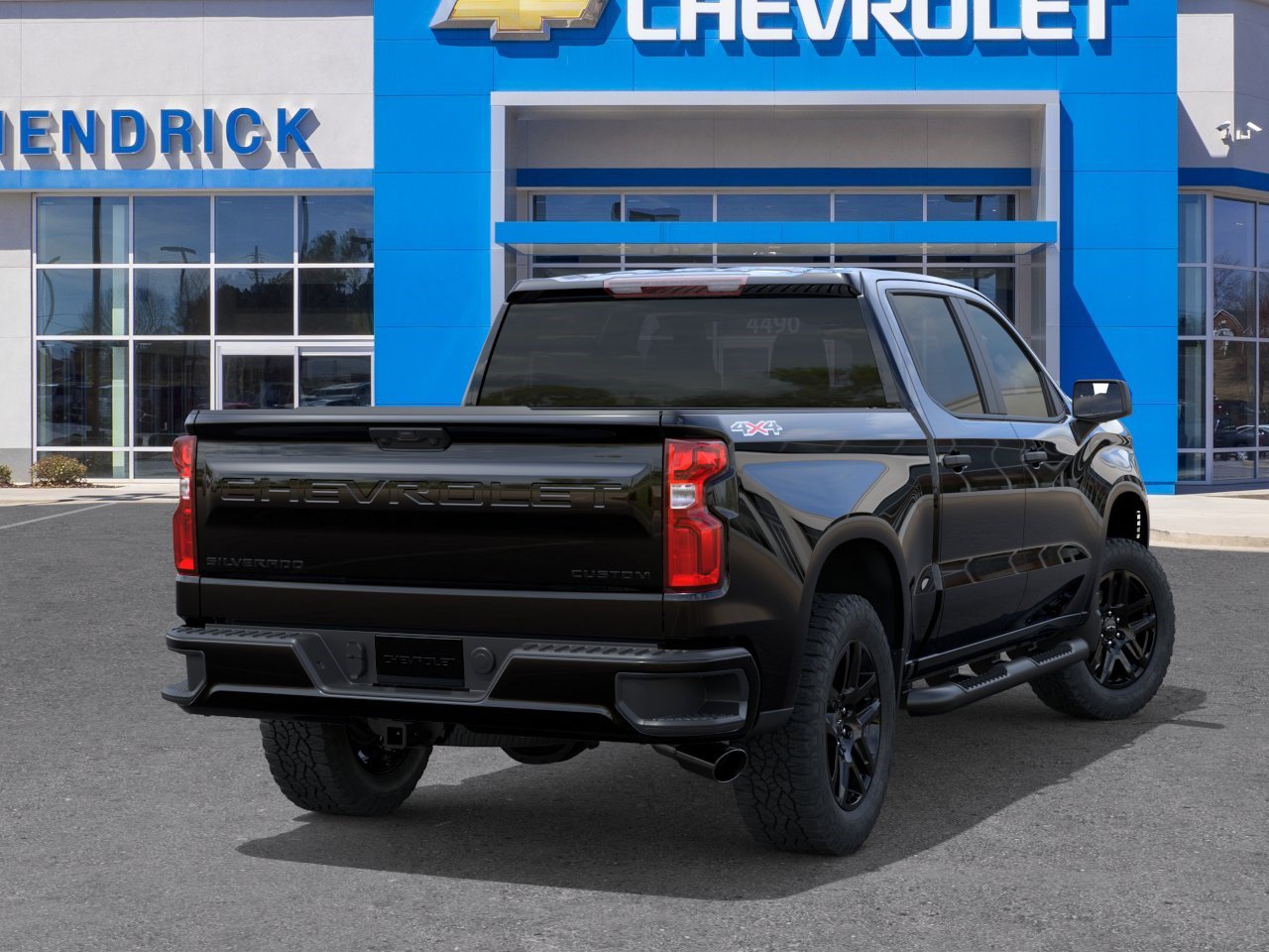New 2026 Chevrolet Silverado 1500 Custom w/ Turbomax Blackout Package AWD/4WD image 6