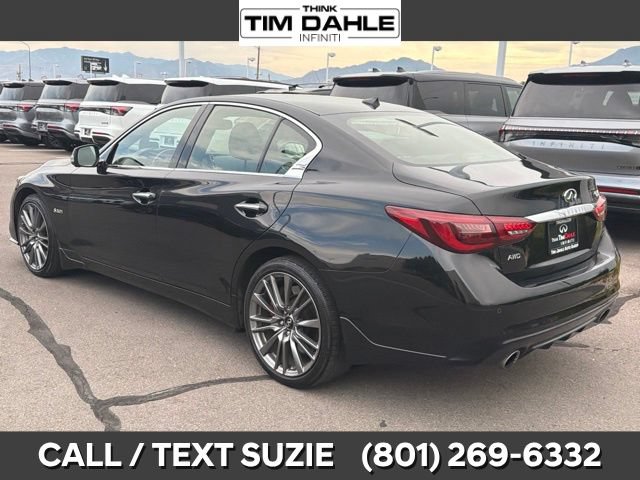 Used 2019 INFINITI Q50 Red Sport 400 w/ Sensory Package AWD/4WD image 8