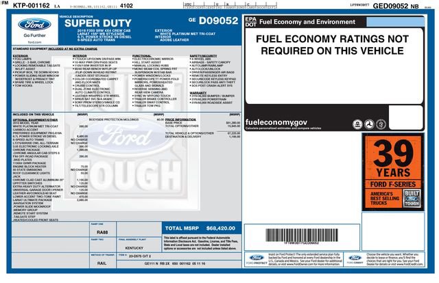 Used 2016 Ford F350 Lariat w/ Lariat Ultimate Package image 36