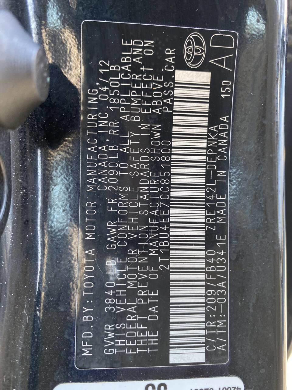 Used 2012 Toyota Corolla LE image 33