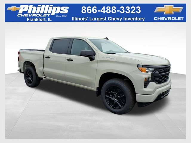 New 2026 Chevrolet Silverado 1500 Custom w/ Turbomax Blackout Package AWD/4WD image 1