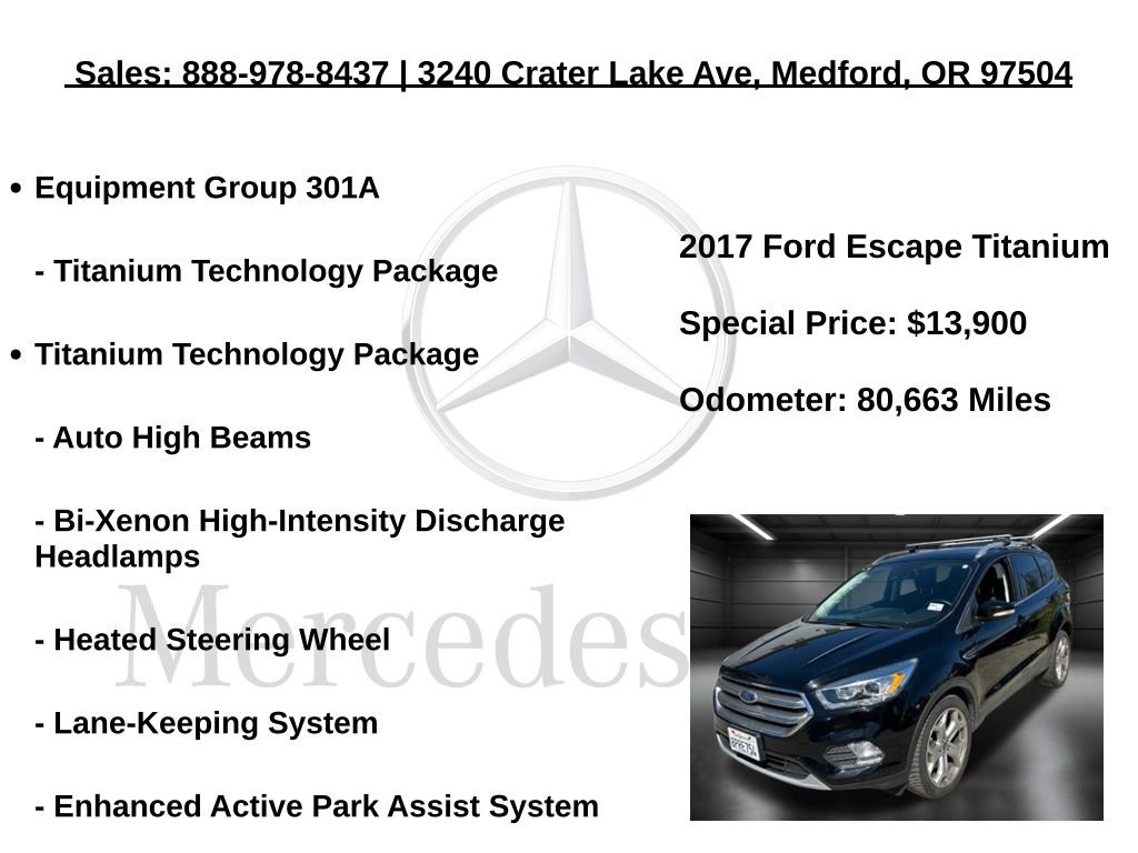 Used 2017 Ford Escape Titanium w/ Equipment Group 301A image 5