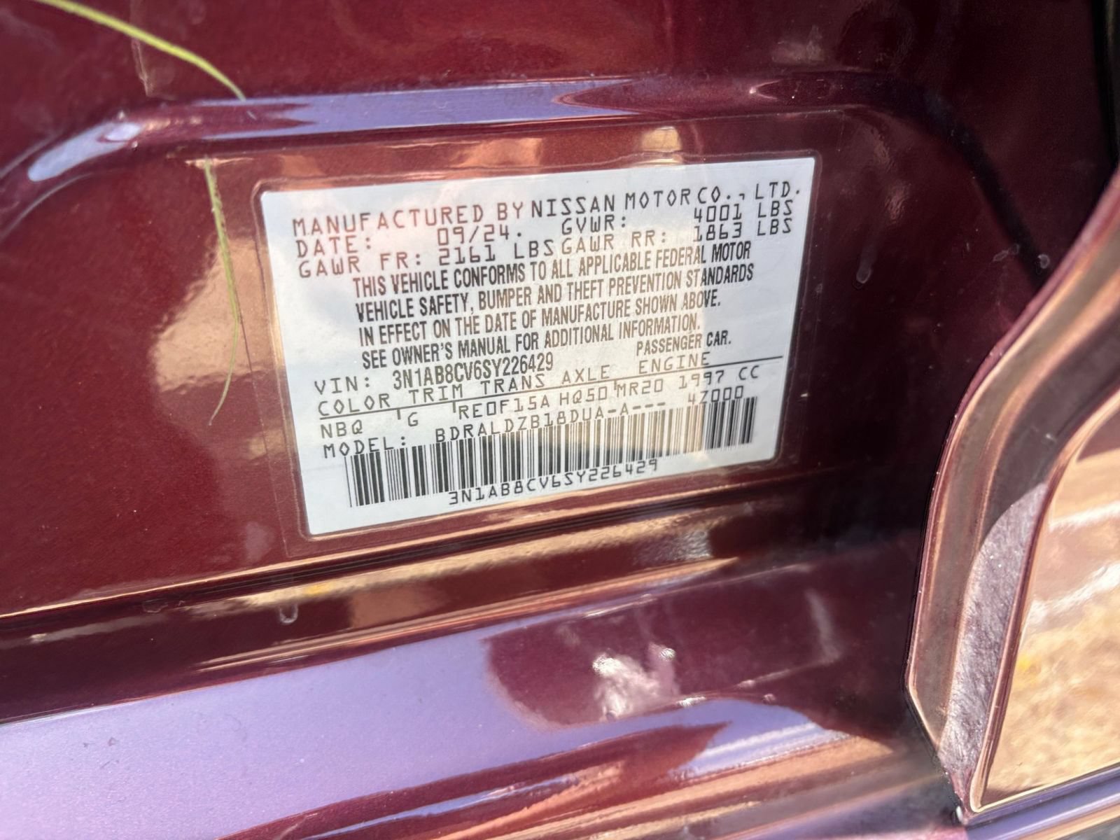Used 2025 Nissan Sentra SV FWD image 27