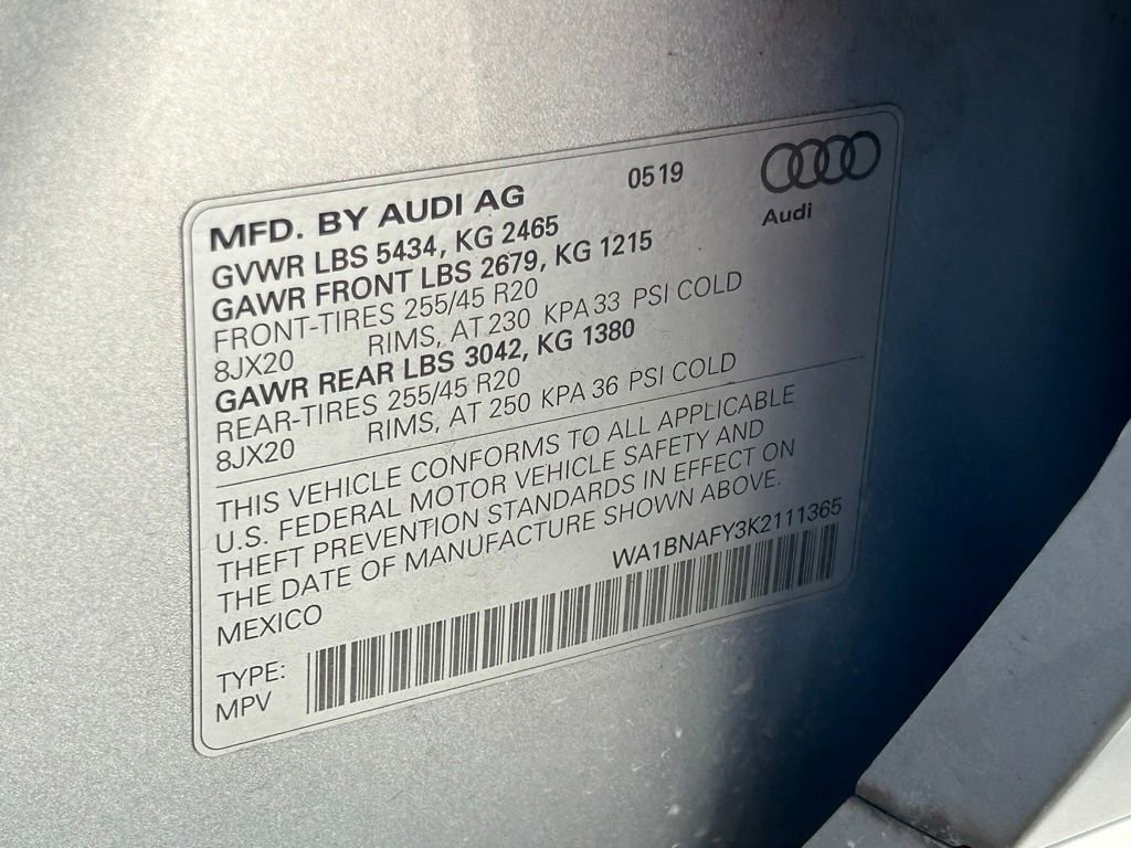 Used 2019 Audi Q5 2.0T Premium Plus w/ Premium Plus Package image 70