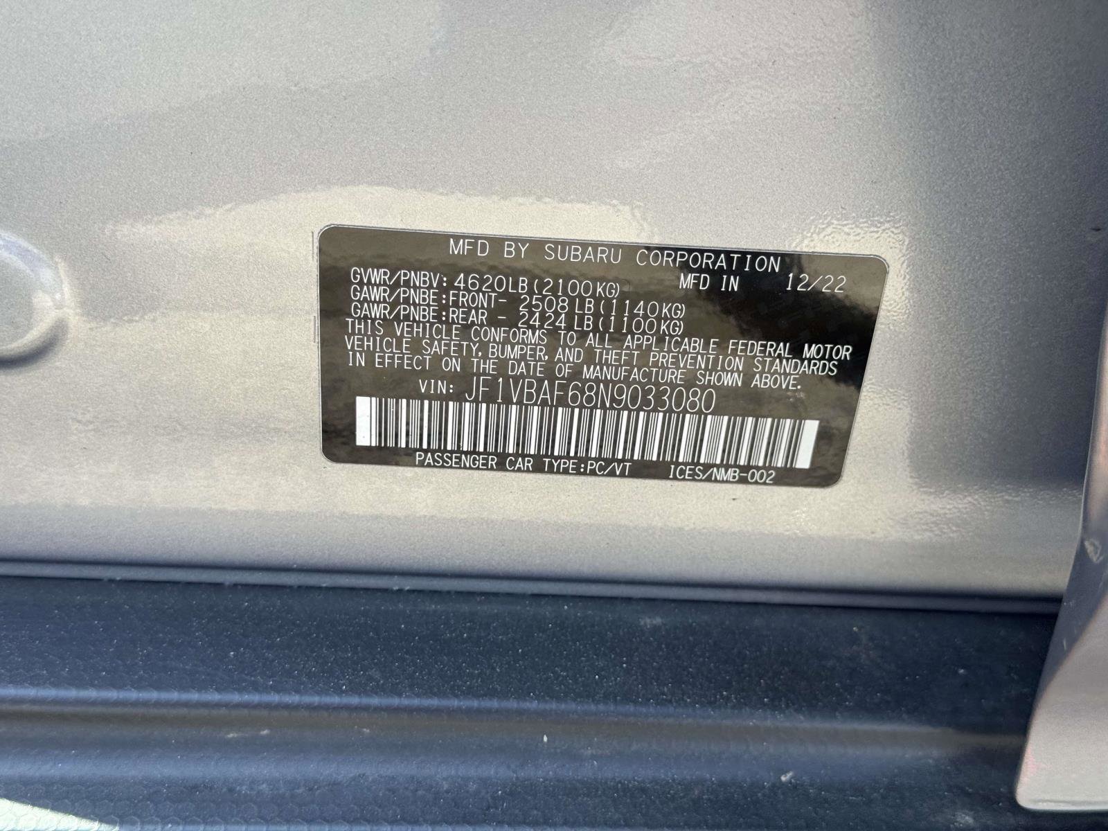 Used 2022 Subaru WRX Premium image 15