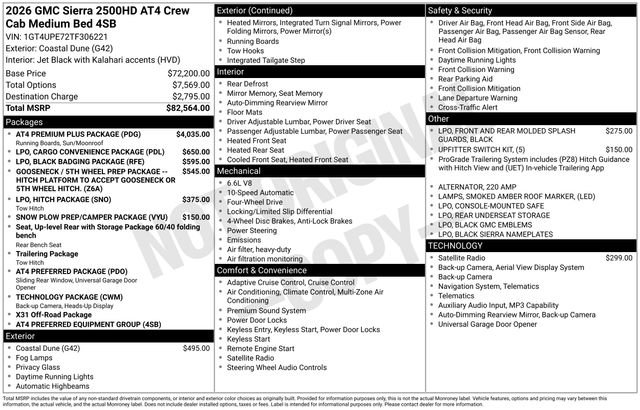 New 2026 GMC Sierra 2500 AT4 w/ AT4 Premium Plus Package AWD/4WD image 27